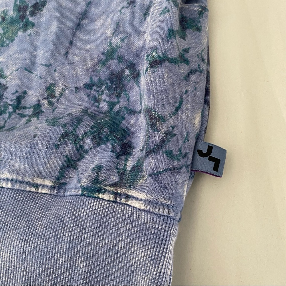 Women’s Tie-Dye Crop Sweater Blue JoyLab Size XS - Picture 4 of 7